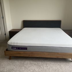 Castlery Bed Frame and Purple Mattress 3