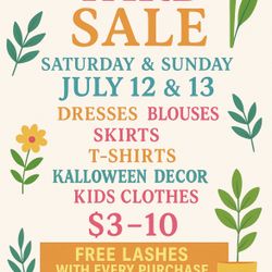 Yard Sale In Hawthorne - FREE Lashes!! 