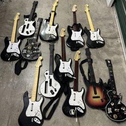 guitar bundle Rockband guitar Hero Wii/ps3/xbox