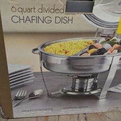Chafing Dish 6 Quart Divided Section