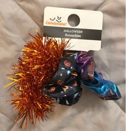 Halloween 3 Pack Hair Scrunchies New