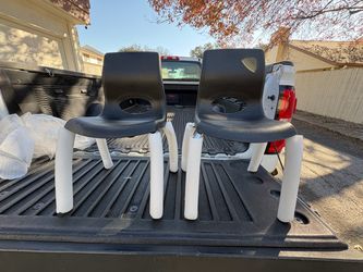 10” MyPosture Black Chairs , Pair
