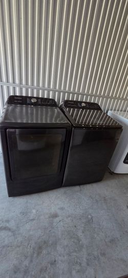 Samsung Black Stainless Top Load Washer & Dryer Set