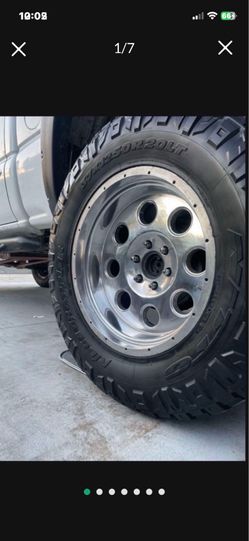 GM 6 Lug 37 " Nitto On 20 " X 10 Alloys Alcoa Style Rims