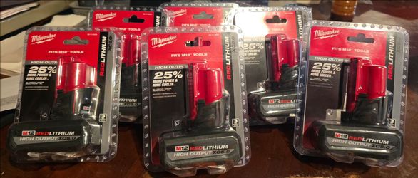 Milwaukee battery 12v High output 5.0