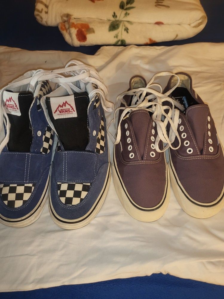 (2) Pair Vans Size 10 Both