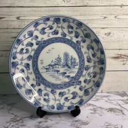  Hawaii vintage collectible. Asian decorative porcelain plate. Hand painted.
