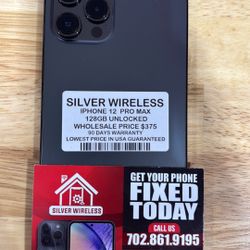 IPHONE 12PRO MAX/ 128GB/ UNLOCKED 