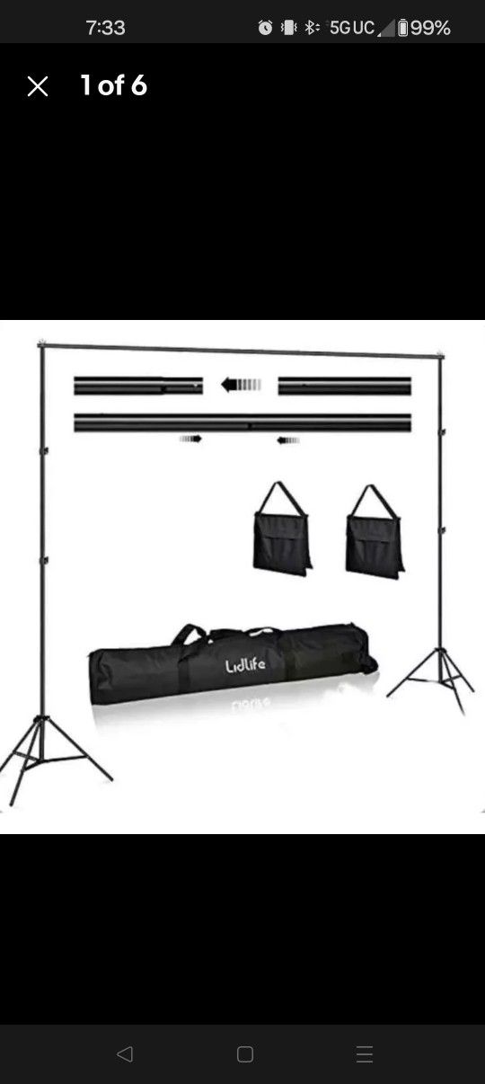  Photo/Video Adjustable Background Stand Support 10x6.5ft