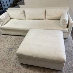 White West Elm Marin Sofa