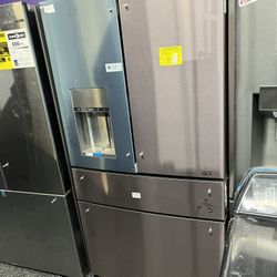 Cafe Counter Depth 4 Door Stainless Steel Fridge Ice And Water