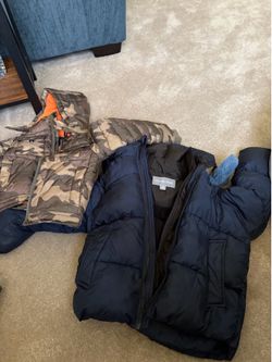Get them now! 3 pairs snow pants, winter jackets. $5 each piece