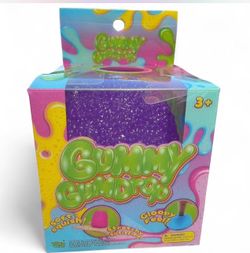 Gummy Gumdrop Squishy – Glitter Stress Toy – New – Multiple Colors