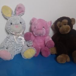 3 Stuffed Animals  