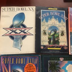 Super Bowl Programs - 3 From 49ers Super Bowls - 1986 thru 1995