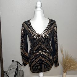 Black And Gold Dress