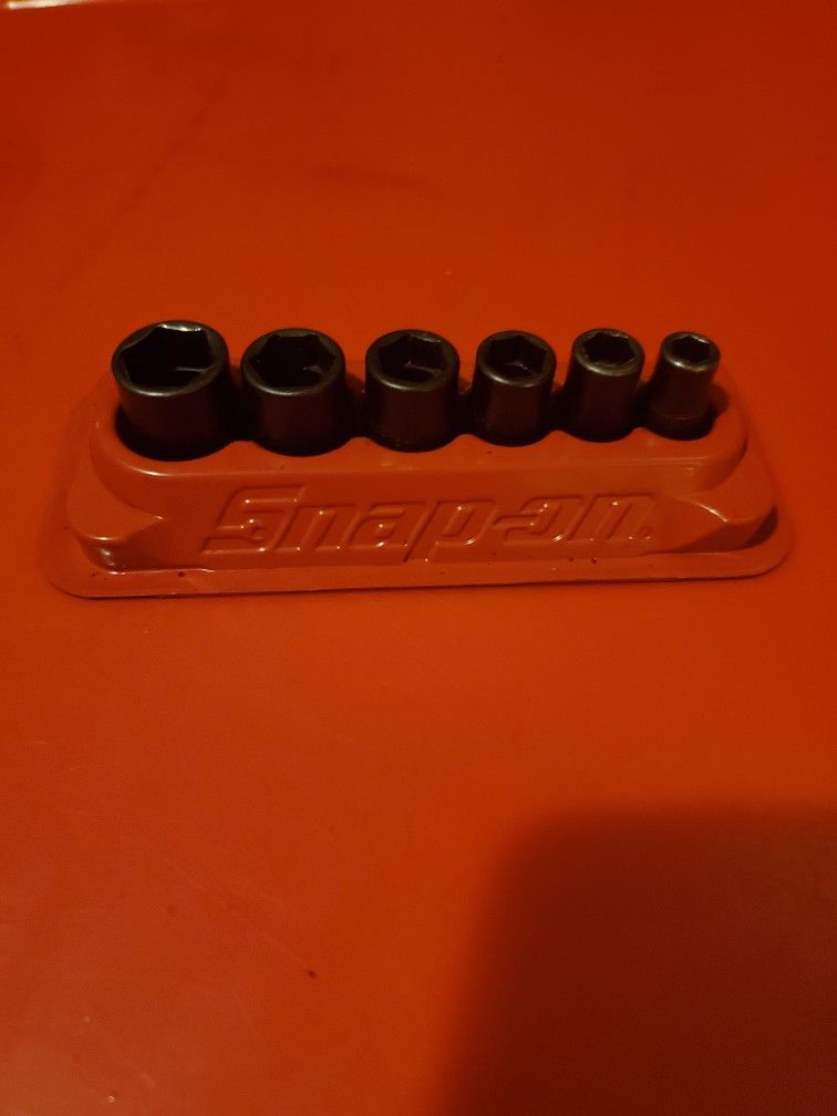 Snap On 1/4 Drive Impact SAE SOCKET SET 6pcs. Set 1/4 To 9/16