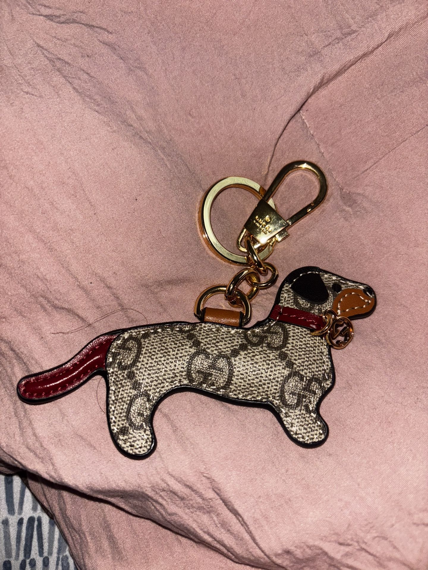 Gucci Dog Shaped Key Chain/ Bag Charm