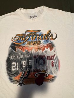 Exclusive Collection NBA Finals 2013 Spurs vs Heat White T-Shirt, XL