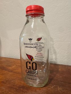 Cardinals Milk Bottle