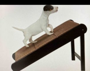 Pet Ramp - Foldable Wooden Dog Ramp for Getting onto Beds, Couches, or Into Vehicles -