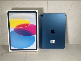 Apple iPad 10th Gen 64GB WiFi + Cellular Blue w/ Box & Charger(A1G010575)