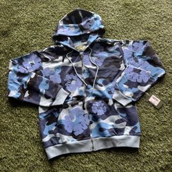 Denim Tears The Cotton Wreath Zip Sweatshirt