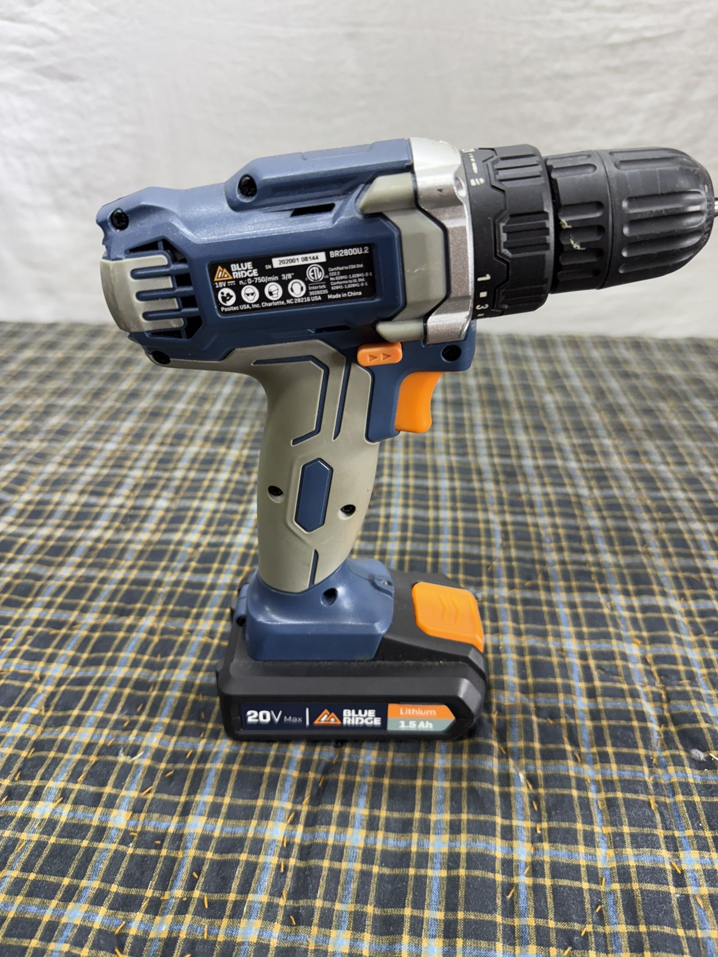 Blue Ridge Tools 20V Cordless Drill Lightly Used - Tool Only