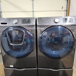 Samsung Smart Dryer And Samsung "Add Wash' Washer 