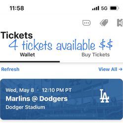 Dodgers Vs Marlins Tickets 