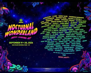3 GA 2026 Nocturnal Wonderland Tickets