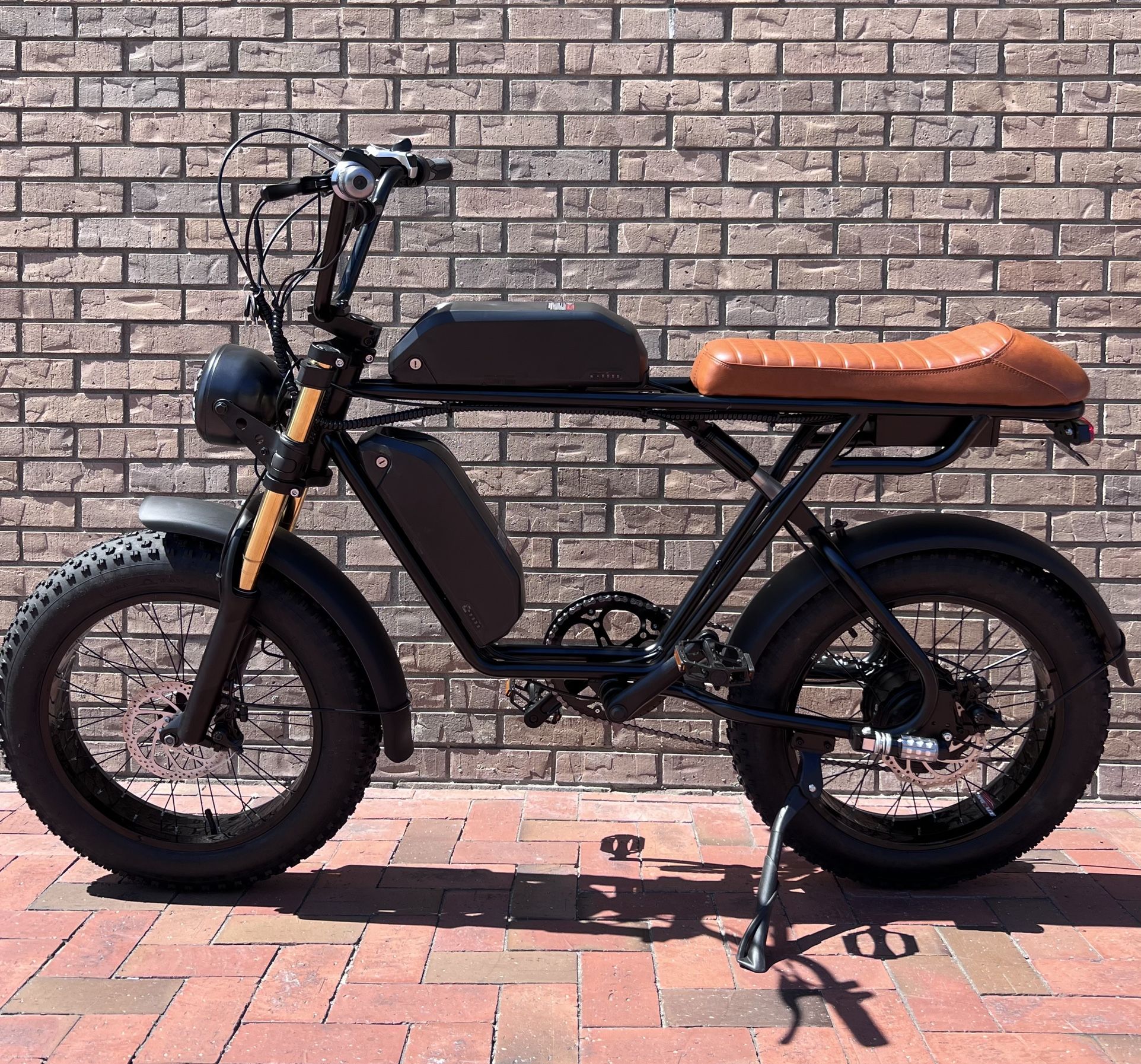 750 Watt Dual battery + Dual rider Electric E-Bike, 32mph, 7 Speed Shimano, Full Throttle