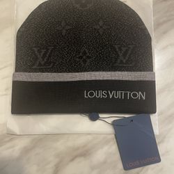 Black Louis Vuitton Beanie 