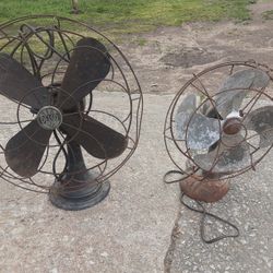 Very Old Oscillating Fans 60 Bucks For The Pair
