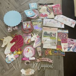 Unicorn Party Decor/supplies 