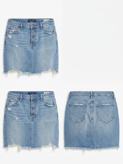 Old Navy Distressed Denim Skirt