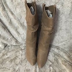 $20 Taupe Size 6 Knee High Boots