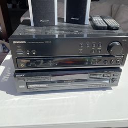Stereo Speakers, CD Changer And Receiver.