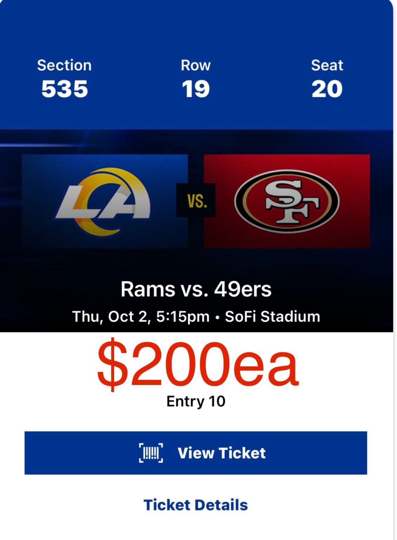 Rams Vs San Francisco 