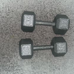 30 pound dumbbells