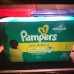 BEST OFFCER Pampers Swaddlers 84 Size 2 UNOPENED BOX 