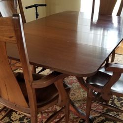 Antique Dining Table And  Chairs
