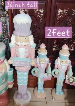 2 Feet Pastel Cupcake Christmas Nutcracker