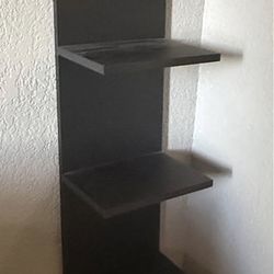 Black vanity shelf