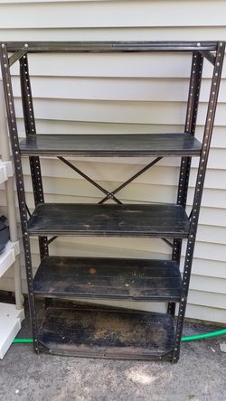 Black shelves