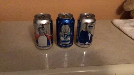 Pepsi Celebrity Collector Cans Set of 3