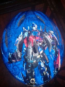 Transformer helmet for a boy
