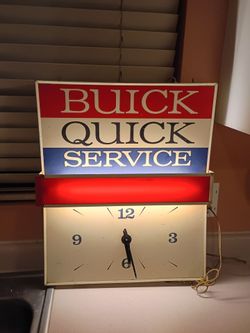 dealership clock sign