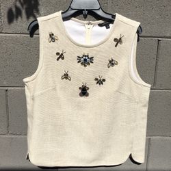 Banana Republic Bejeweled Top, Large