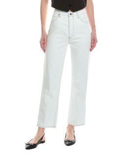 NWT FRAME The Vertical Trinity Crop Jean Blue 32